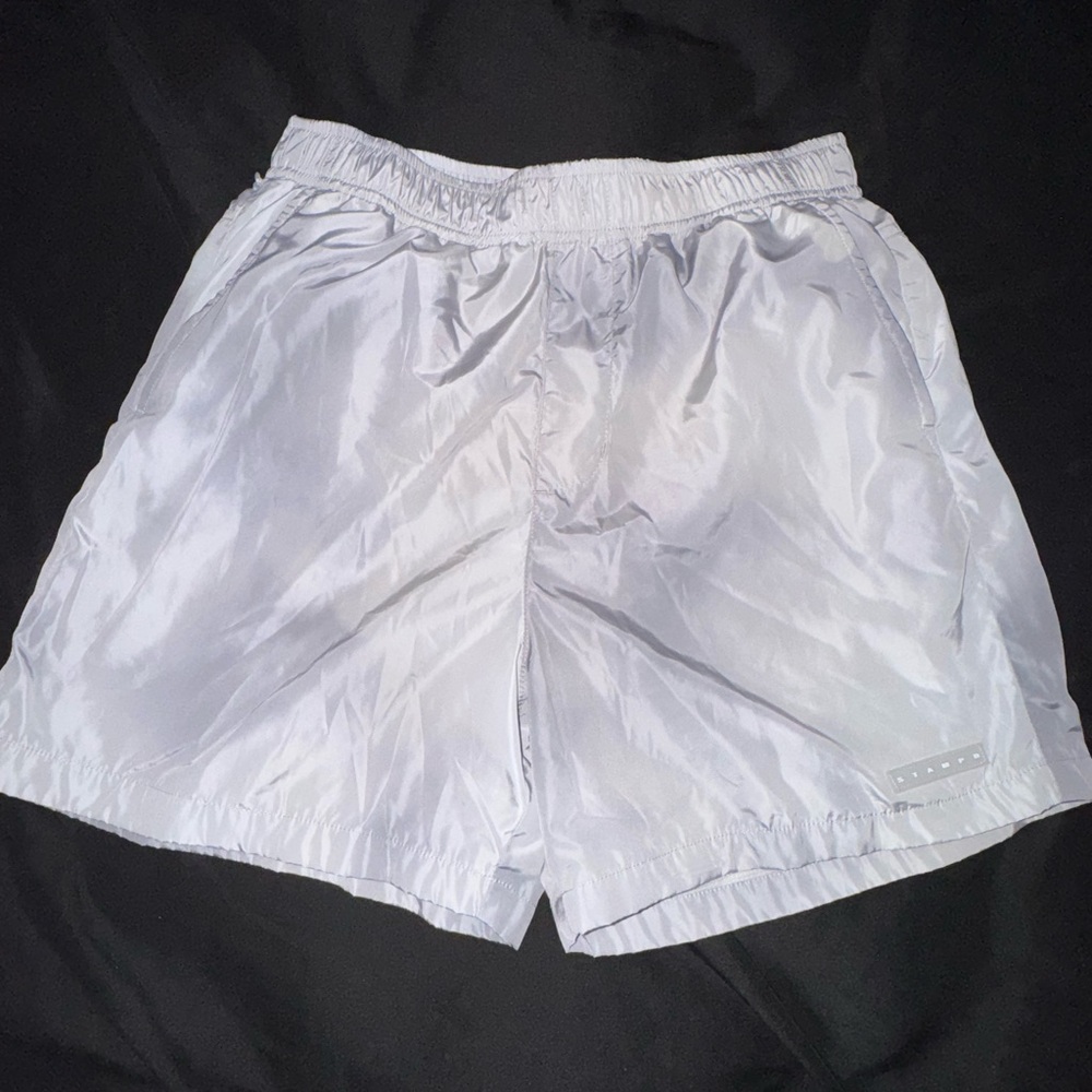Silver Athletic Shorts